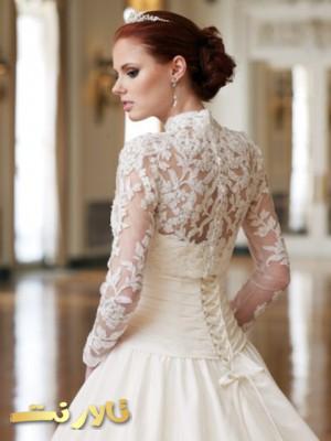 مدل دانتل لباس عروس بسیار زیبا