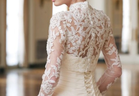 مدل دانتل لباس عروس بسیار زیبا