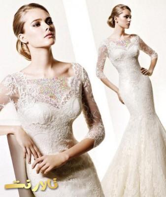 مدل لباس عروس دانتل جدید