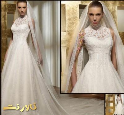 مدل لباس عروس دانتل جدید