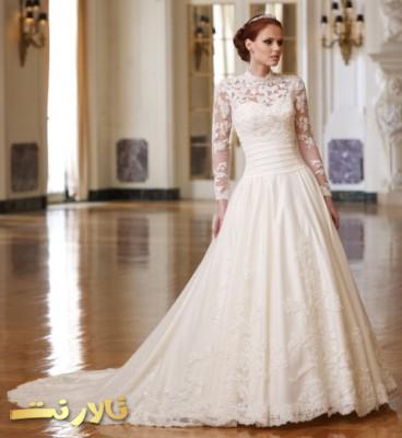 مدل دانتل لباس عروس بسیار زیبا