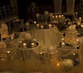 شمع آرایی باغ تالار کلاسیک